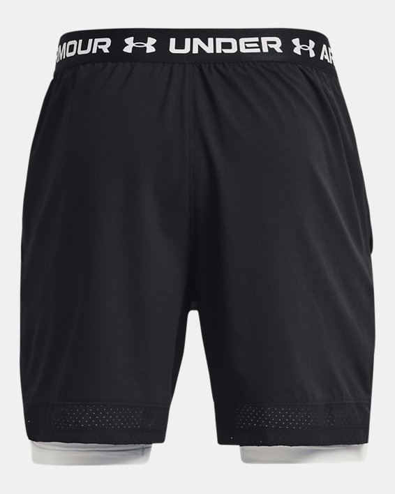 Men's UA Vanish Woven 2-in-1 Shorts in Black image number 6